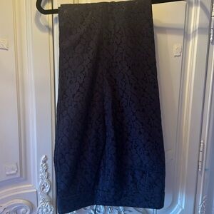 NWT Milly navy lace pants 10 $350